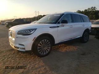 2021 Lincoln Aviator Reserve z VIN 5LM5J7WC2MGL17376, wystawiony jako Copart lot #75548234 z przebiegiem Nie podano mil oraz Szkoda całkowita • Salvage title. Historia ofert i sprzedaży dostępna na DreamBid. Obrazek 1.