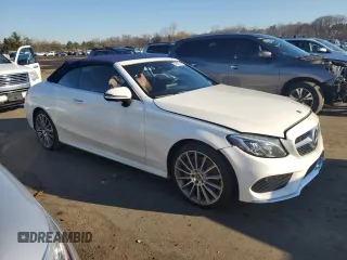 2018 Mercedes-Benz C 300 with VIN WDDWK4KB0JF622077, listed as a Copart auction lot 38075154 with 58,696 mi miles and Salvage title. Bid and sale history available at DreamBid. Image 4.