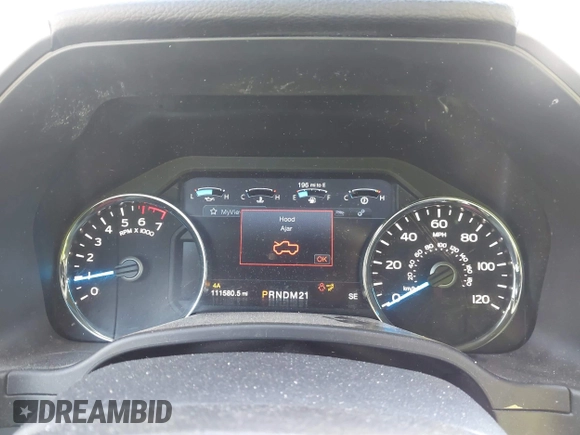 2017 Ford F-150 XL with VIN 1FTEW1EP2HFC48405, listed as a IAAI auction lot 41381331 with 111,580 mi miles and . Bid and sale history available at DreamBid. Image 7.