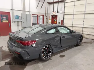 2025 BMW 4 Series M440i xDrive with VIN WBA83DA00SCT09661, listed as a IAAI auction lot 42591731 with 3,923 mi miles and . Bid and sale history available at DreamBid. Image 4.