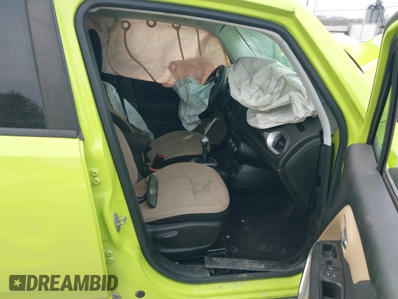2017 Jeep Renegade Sport with VIN ZACCJAAH6HPG09555, listed as a IAAI auction lot 41933847 with 100,332 mi miles and . Bid and sale history available at DreamBid. Image 5.