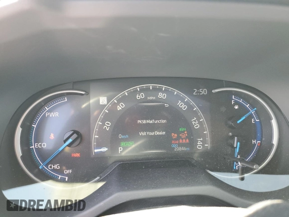 2024 Toyota RAV4 Hybrid XLE Premium with VIN JTMB6RFV7RJ042011, listed as a Copart auction lot 53667735 with 20,846 mi miles and Salvage Title. Bid and sale history available at carsss.com. Image 9.