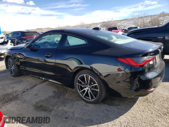 2022 BMW 4 Series 430i xDrive with VIN WBA73AP08NCJ14493, listed as a Copart auction lot 42267774 with 15,746 mi miles and Non Repairable. Bid and sale history available at DreamBid. Image 2.