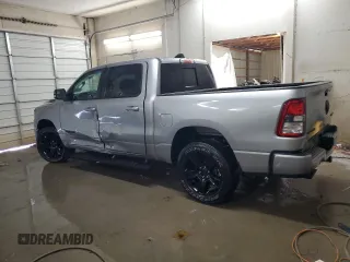 2021 Ram 1500 Big Horn z VIN 1C6SRFFT2MN598580, wystawiony jako Copart lot #52394285 z przebiegiem 34 468 mil mil oraz Szkoda całkowita • Salvage title. Historia ofert i sprzedaży dostępna na DreamBid. Obrazek 2.