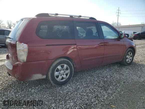2008 Kia Sedona EX with VIN KNDMB233386198109, listed as a Copart auction lot 86275264 with 176,894 mi miles and Salvage Title. Bid and sale history available at carsss.com. Image 3.
