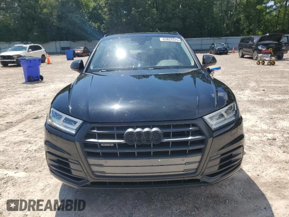 2018 Audi Q5 Premium Plus with VIN WA1BNAFY3J2059962, listed as a Copart auction lot 63822575 with 96,285 mi miles and Salvage title. Bid and sale history available at DreamBid. Image 5.