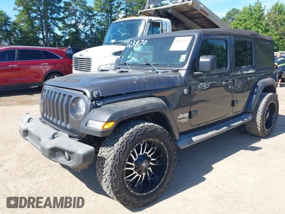 2018 Jeep Wrangler Unlimited Sport S с VIN 1C4HJXDN6JW277829, выставлен на аукционе IAAI как лот 42607187 с пробегом 107 461 миль миль и . История ставок и продаж доступна на DreamBid. Изображение 18.