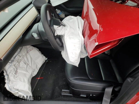 2022 Tesla Model 3 Performance with VIN 5YJ3E1EC6NF244817, listed as a Copart auction lot 51681565 with Not Provided miles and Salvage Title. Bid and sale history available at DreamBid. Image 7.
