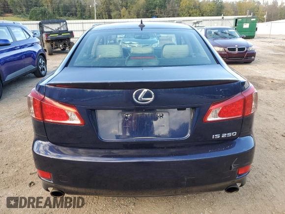 2013 Lexus IS 250 with VIN JTHBF5C25D5187793, listed as a Copart auction lot 81183674 with 123,316 mi miles and Salvage Title. Bid and sale history available at DreamBid. Image 6.
