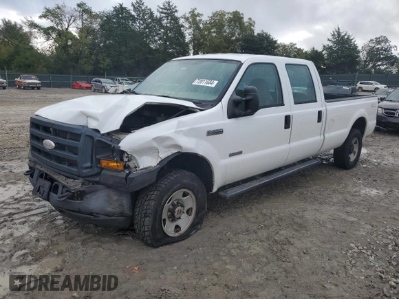2006 Ford Super Duty F-250 XL with VIN 1FTSW21P36ED80574, listed as a Copart auction lot 72011684 with 254,440 mi miles and Salvage Title. Bid and sale history available at carsss.com. Image 1.