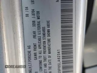 2005 Porsche Cayenne S z VIN WP1AB29P65LA62341, wystawiony jako Copart lot #50625125 z przebiegiem 189 906 mil mil oraz Szkoda całkowita • Salvage title. Historia ofert i sprzedaży dostępna na DreamBid. Obrazek 15.