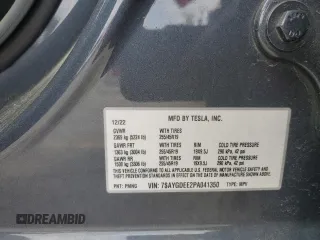 2023 Tesla Model Y Long Range z VIN 7SAYGDEE2PA041350, wystawiony jako Copart lot #56657005 z przebiegiem 25 090 mil mil oraz Szkoda całkowita • Salvage title. Historia ofert i sprzedaży dostępna na DreamBid. Obrazek 12.