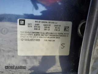 2014 Chevrolet Malibu LS with VIN 1G11A5SL8EF213829, listed as a Copart auction lot 47985585 with 76,350 mi miles and Salvage Title. Bid and sale history available at DreamBid. Image 12.