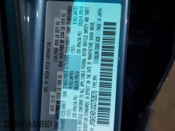 2016 Mazda CX-5 Sport with VIN JM3KE4BY2G0753678, listed as a Copart auction lot 43381635 with 90,791 mi miles and Salvage Title. Bid and sale history available at carsss.com. Image 15.