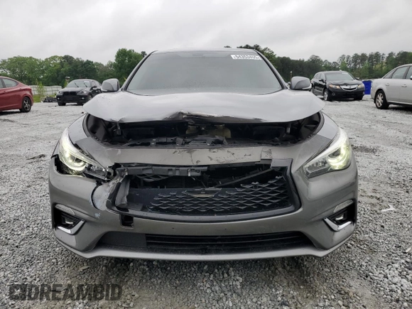 2019 Infiniti Q50 Luxe z VIN JN1EV7AR4KM559305, wystawiony jako Copart lot #54353455 z przebiegiem 85 131 mil mil oraz Nie do naprawy • Non repairable. Historia ofert i sprzedaży dostępna na DreamBid. Obrazek 5.