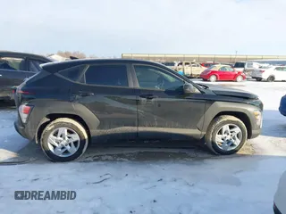 2025 Hyundai Kona SE with VIN KM8HACAB5SU213115, listed as a IAAI auction lot 41535505 with 4,906 mi miles. Bid and sale history available at carsss.com. Image 13.