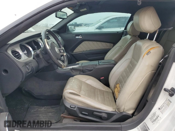 2012 Ford Mustang V6 with VIN 1ZVBP8EM3C5276322, listed as a Copart auction lot 51582415 with 164,794 mi miles and Salvage Title. Bid and sale history available at carsss.com. Image 7.
