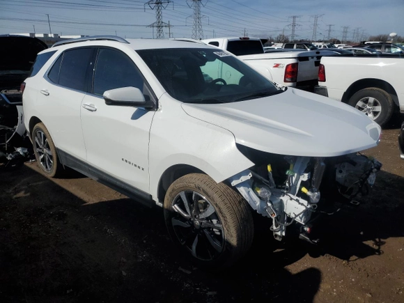 2022 Chevrolet Equinox Premier with VIN 3GNAXNEV7NS225086, listed as a Copart auction lot 48497295 with 15,762 mi miles and Salvage Title. Bid and sale history available at carsss.com. Image 4.