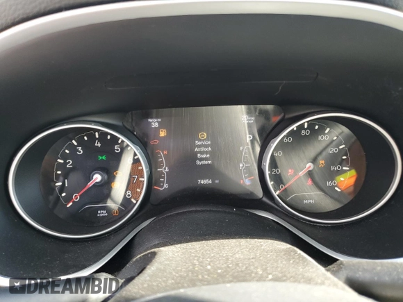 2018 Jeep Compass Latitude z VIN 3C4NJDBB1JT116630, wystawiony jako Copart lot #49586755 z przebiegiem 74 654 mil mil oraz Szkody całkowita. Historia ofert i sprzedaży dostępna na DreamBid. Obrazek 9.