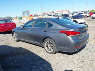 2015 Hyundai Genesis 3.8L with VIN KMHGN4JE3FU033234, listed as a IAAI auction lot 42049463 with 135,154 mi miles. Bid and sale history available at carsss.com. Image 14.