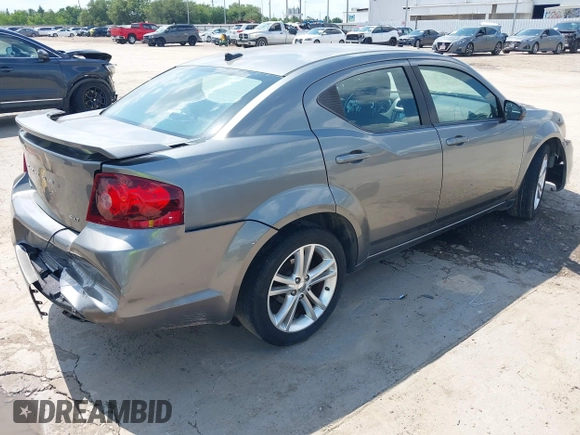 2012 Dodge Avenger SXT with VIN 1C3CDZCB9CN212328, listed as a IAAI auction lot 42360745 with 189,311 mi miles and . Bid and sale history available at DreamBid. Image 4.