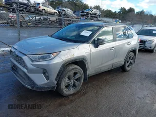2021 Toyota RAV4 Hybrid XSE with VIN 4T3E6RFV8MU059858, listed as a IAAI auction lot 41423611 with 14,281 mi miles and . Bid and sale history available at DreamBid. Image 14.
