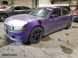 2018 Dodge Charger R/T with VIN 2C3CDXCT7JH290450, listed as a Copart auction lot 42595105 with 0 mi miles and Salvage Title. Bid and sale history available at carsss.com. Image 1.