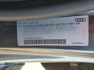 2015 Audi A7 3.0 Prestige with VIN WAU2GAFC4FN006131, listed as a Copart auction lot 41775514 with 121,004 mi miles. Bid and sale history available at carsss.com. Image 15.