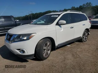 2014 Nissan Pathfinder SL with VIN 5N1AR2MN7EC682369, listed as a Copart auction lot 43632055 with 143,694 mi miles and Salvage Title. Bid and sale history available at carsss.com. Image 1.