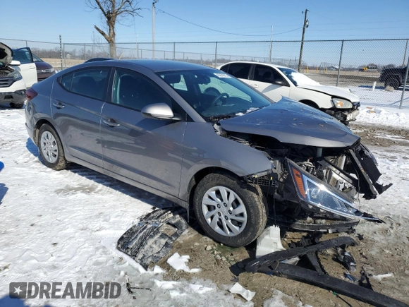 2020 Hyundai Elantra SE with VIN KMHD74LFXLU105092, listed as a Copart auction lot 45879815 with 59,791 mi miles and Salvage Title. Bid and sale history available at carsss.com. Image 4.