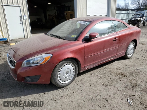 2012 Volvo C70 T5 with VIN YV1672MC9CJ126288, listed as a Copart auction lot 51317364 with 95,626 mi miles and Clean Title. Bid and sale history available at carsss.com. Image 1.