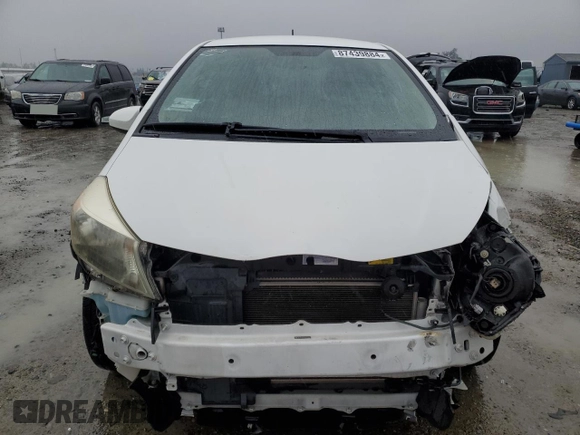 2013 Toyota Yaris L with VIN JTDJTUD32DD570667, listed as a Copart auction lot 87439884 with 97,434 mi miles and Clean Title. Bid and sale history available at carsss.com. Image 5.