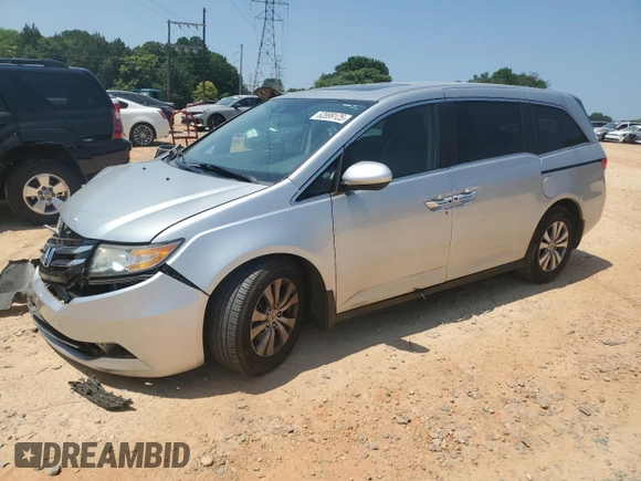 2014 Honda Odyssey EX-L z VIN 5FNRL5H66EB045019, wystawiony jako Copart lot #62899125 z przebiegiem 179 298 mil mil oraz Szkoda całkowita • Salvage title. Historia ofert i sprzedaży dostępna na DreamBid. Obrazek 1.