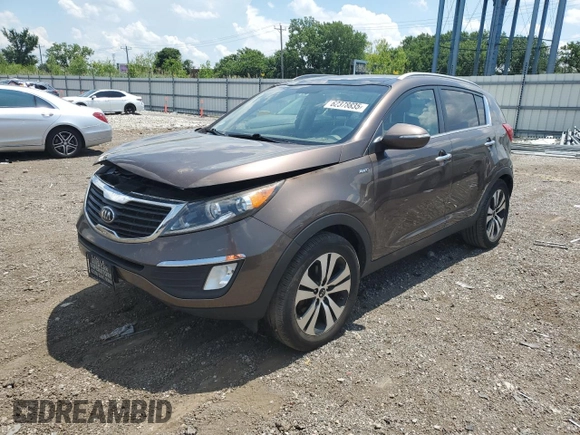 2013 Kia Sportage EX с VIN KNDPCCA27D7531426, выставлен на аукционе Copart как лот 62378835 с пробегом Не указан миль и Списание • Salvage title. История ставок и продаж доступна на DreamBid. Изображение 1.