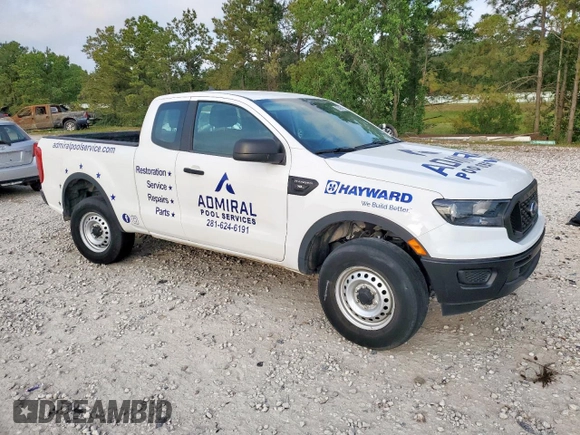 2021 Ford Ranger XL with VIN 1FTER1EH3MLD55653, listed as a Copart auction lot 57437195 with 21,779 mi miles and Clean title. Bid and sale history available at DreamBid. Image 4.