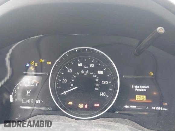 2019 Honda HR-V EX with VIN 3CZRU5H51KM723262, listed as a IAAI auction lot 41912571 with 41,598 mi miles. Bid and sale history available at carsss.com. Image 7.