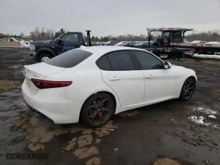 2017 Alfa Romeo Giulia Ti with VIN ZARFAECN8H7554682, listed as a Copart auction lot 44864655 with 101,473 mi miles and Salvage Title. Bid and sale history available at carsss.com. Image 3.