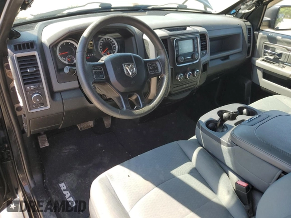 2015 Ram 1500 Express with VIN 3C6JR7AT1FG532946, listed as a Copart auction lot 63496534 with 114,396 mi miles and Salvage title. Bid and sale history available at DreamBid. Image 8.