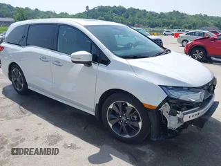 2023 Honda Odyssey Elite with VIN 5FNRL6H94PB015584, listed as a IAAI auction lot 42241861 with 42,394 mi miles and . Bid and sale history available at DreamBid. Image 1.