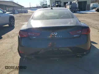 2022 Infiniti Q60 Red Sport 400 with VIN JN1FV7LL8NM680212, listed as a Copart auction lot 41955715 with Not provided miles and Salvage title. Bid and sale history available at DreamBid. Image 6.
