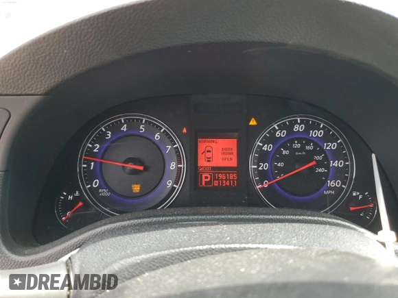 2008 Infiniti G35 x with VIN JNKBV61F28M268826, listed as a Copart auction lot 68120174 with 196,185 mi miles and Salvage Title. Bid and sale history available at DreamBid. Image 9.