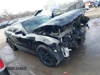 2013 Ford Mustang V6 with VIN 1ZVBP8AM4D5221420, listed as a IAAI auction lot 41686100 with 155,143 mi miles. Bid and sale history available at carsss.com. Image 1.