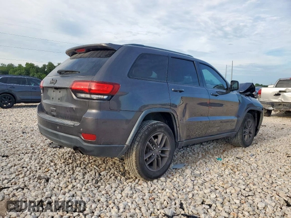 2016 Jeep Grand Cherokee 75th Anniversary with VIN 1C4RJEAG4GC369336, listed as a Copart auction lot 58158095 with 107,171 mi miles and Salvage title. Bid and sale history available at DreamBid. Image 3.