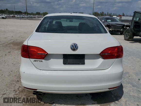 2012 Volkswagen Jetta Sedan S w/Sunroof with VIN 3VW2K7AJ1CM418472, listed as a Copart auction lot 51018785 with 91,782 mi miles and Salvage Title. Bid and sale history available at carsss.com. Image 6.