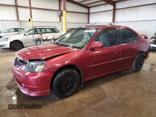 2003 Honda Civic EX with VIN 2HGES25743H588214, listed as a Copart auction lot 51845065 with 194,677 mi miles and Salvage Title. Bid and sale history available at DreamBid. Image 1.