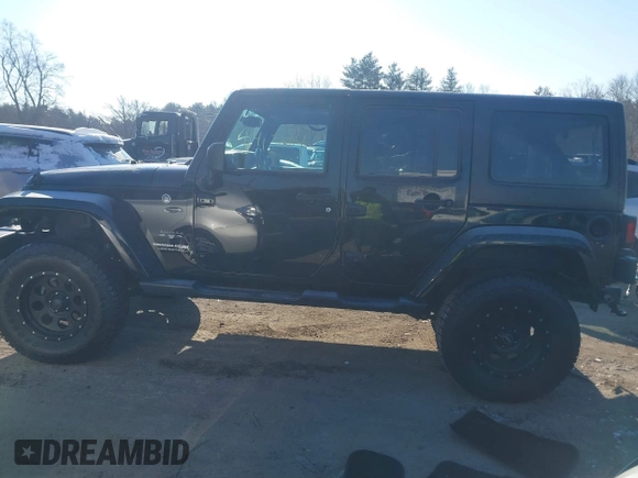 2018 Jeep Wrangler JK Unlimited Sahara with VIN 1C4HJWEG8JL921293, listed as a IAAI auction lot 41413264 with 90,566 mi miles. Bid and sale history available at carsss.com. Image 15.