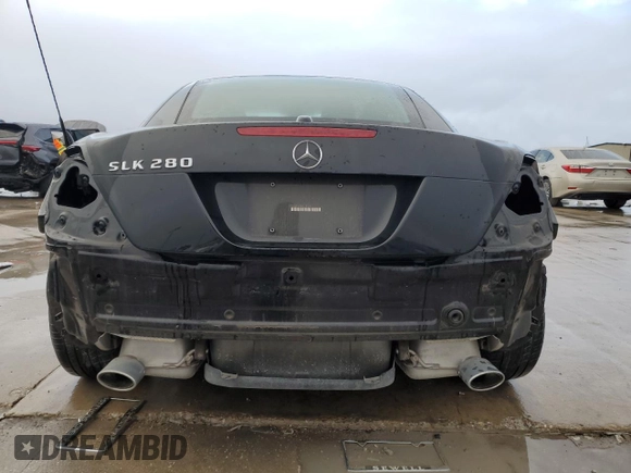 2008 Mercedes-Benz SLK-Class 3.0L with VIN WDBWK54F88F181341, listed as a Copart auction lot 83109284 with 75,035 mi miles and Salvage Title. Bid and sale history available at carsss.com. Image 6.