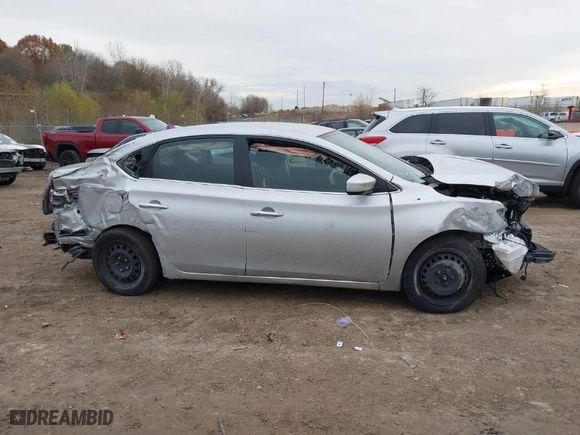 2017 Nissan Sentra SV with VIN 3N1AB7APXHL693325, listed as a IAAI auction lot 40849349 with 130,098 mi miles. Bid and sale history available at carsss.com. Image 14.