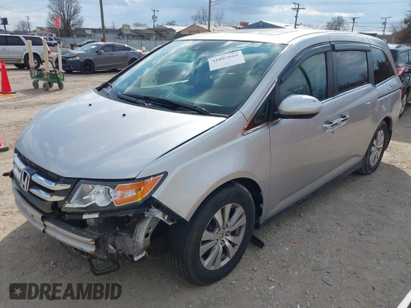 2015 Honda Odyssey EX-L with VIN 5FNRL5H61FB010289, listed as a IAAI auction lot 41887660 with 177,172 mi miles and . Bid and sale history available at carsss.com. Image 18.