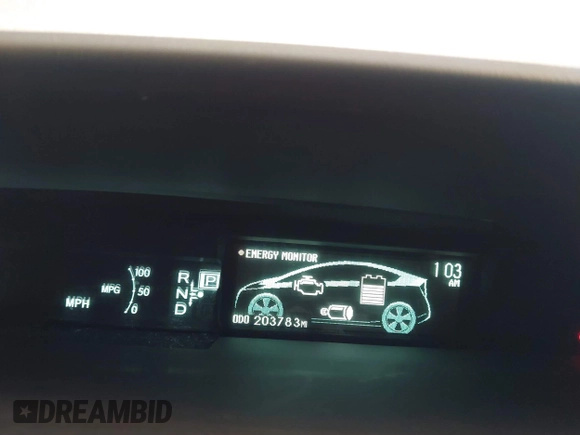2010 Toyota Prius II with VIN JTDKN3DU4A1276248, listed as a IAAI auction lot 42088760 with 203,783 mi miles. Bid and sale history available at carsss.com. Image 7.